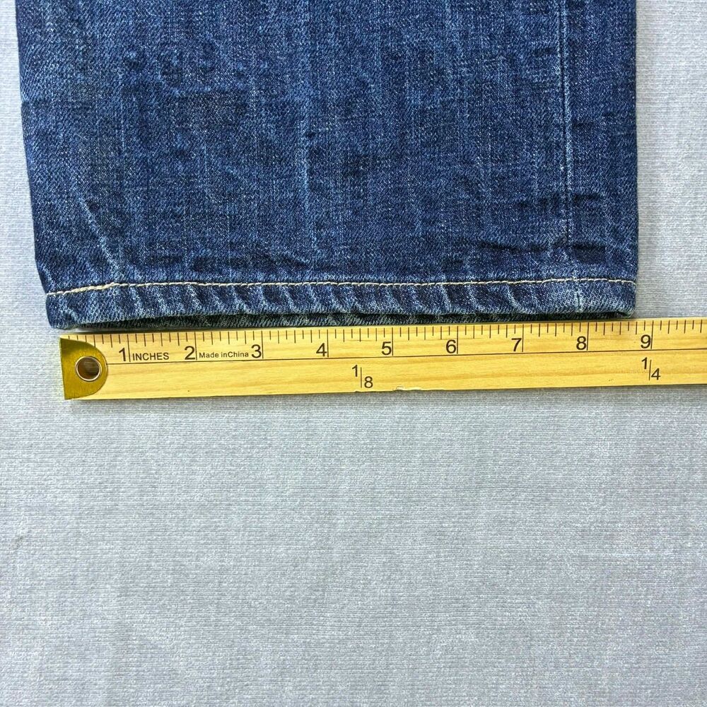 Levis 501 Jeans Men 40x27 Straight Button Fly Blue Medium Wash Classic Denim - Picture 9 of 9